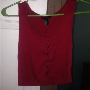 red button up tank!